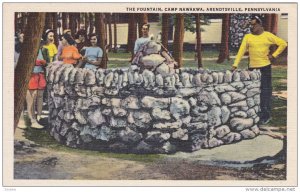 ARENDTSVILLE, Pennsylvania, 1930-1940's; The Fountain, Camp Nawakwa