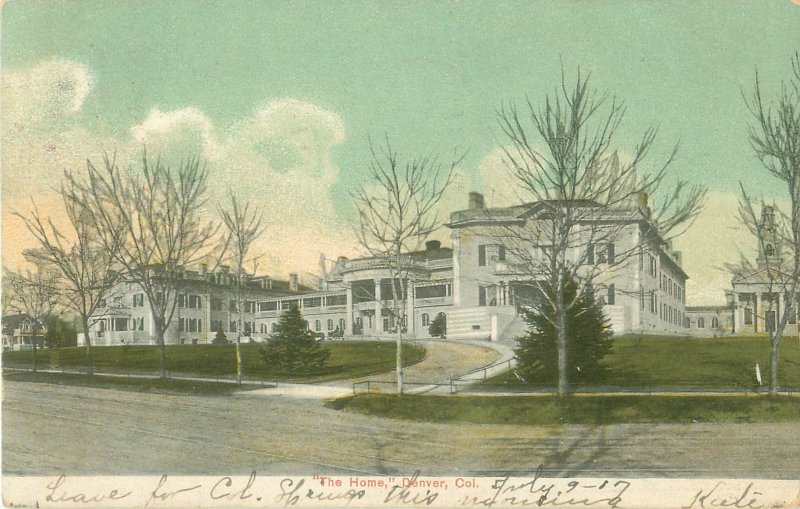 The Home, Denver Colorado 1907 Postcard