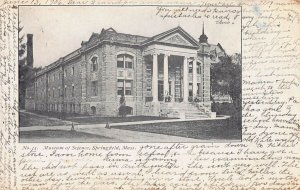 Museum of Science, Springfield, Mass., Very Early Postcard, Used in 1906