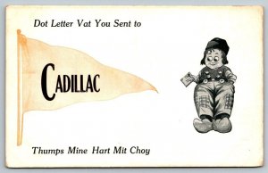 Cadillac       Pennant Postcard  c1912