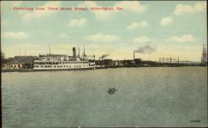 Wilmington DE From Third St. Bridge c1910 Postcard