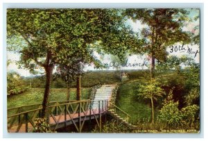 c1910's Union Park Bridge Des Moines Iowa IA Unposted Antique Postcard