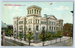 Charleston North Carolina NC Postcard United States Post Office Building Vintage