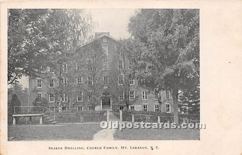 Shaker Dwelling, Church Family Mount Lebanon, NY, USA Unused 