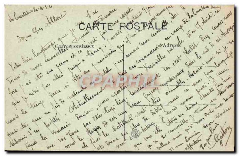 Old Postcard Camp De La Courtine Vue Generale of the 1st Army Brigade