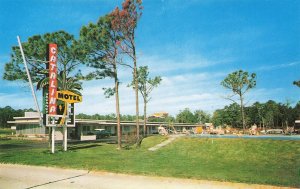 Christian MS on U. S. 90 Catalina Motel East Beach Swimming Pool, Postcard