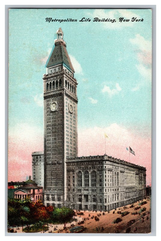 Postcard NY Metropolitan Life Building New York City New York 