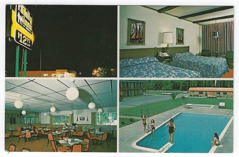 Rowland, North Carolina, Vintage Postcard Views of Family Inns of