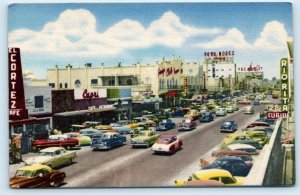 2 Postcards TIJUANA, MEXICO~Street Scene AVENIDA REVOLUCION International Bridge