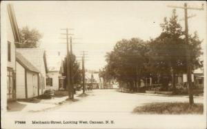 Canaan NH Mechanic St. c1910 Real Photo Postcard