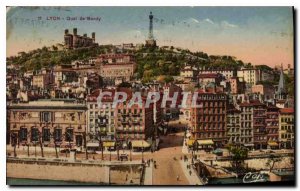 Postcard Old Lyon Quai de Bondy