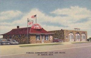 Michigan St Ignace Cobblestone Cafe &amp  Motel