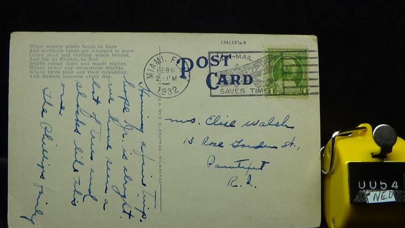 STD Vintage A Tropical Scene Cabin Spanish Moss Florida Posted 1932