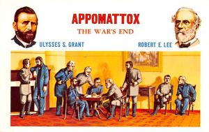 Appomattox the War's End, Ulysses S Grant, Robert E Lee Civil War Unused 