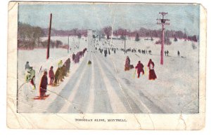 Toboggan Slide, Montreal, Quebec, Used 1906