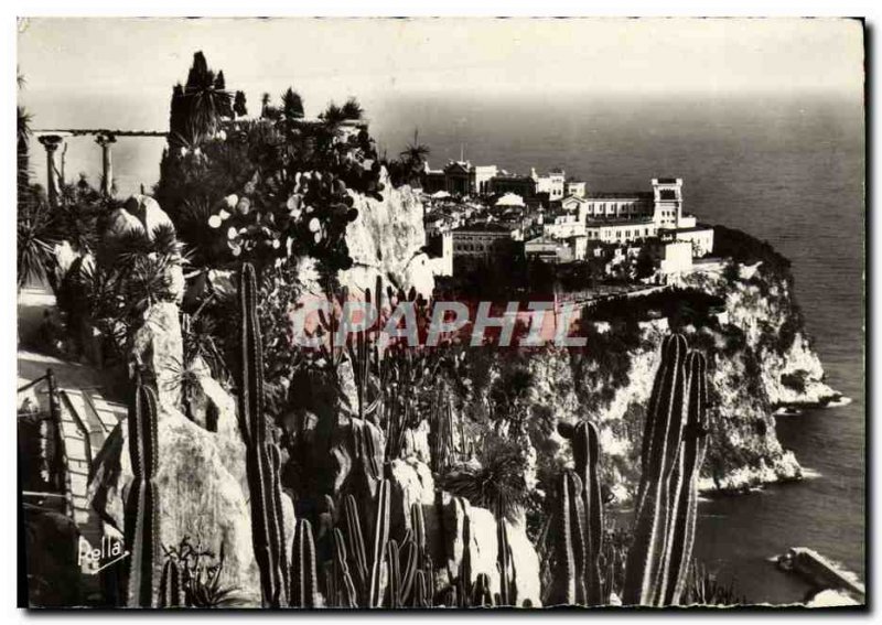 Modern Postcard The Cote d & # 39Azur Monte Carlo Garden Extoique And Le Roch...