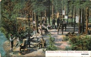 1909 Bonanza Park Mineral Springs Yukon Alaska Portland postcard 9830