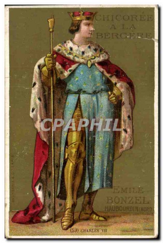 Chromo Charles VVII Chicoree the Bergere Cafe Emile Bonzel Haubourdin