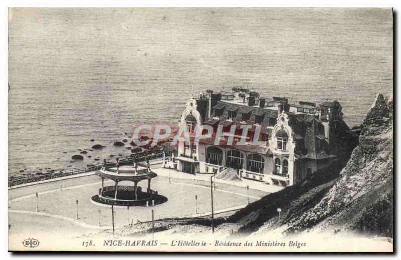 Postcard Old Nice Havrais L & # 39Hotellerie Residence Des Belges Ministries