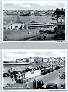 2 Postcards BANGOR, County Down Northern Ireland ~ PICKIE POOL & QUEENS PARADE