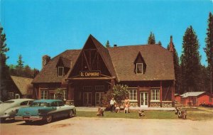 Postcard El Capinero Lodge Pine Flat California