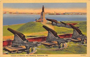 Cannon, Fort McHenry Baltimore, Maryland MD Postcards