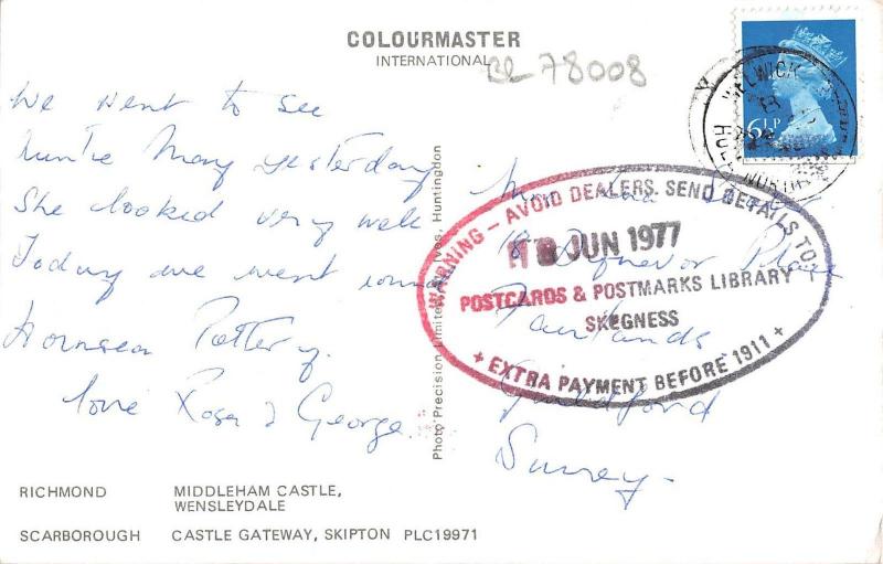 BR78008 yorkshire castles  uk 14x9cm