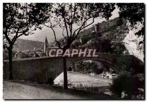 Old Postcard Roc Castellane the Napoleon Bridge and Church and Tower