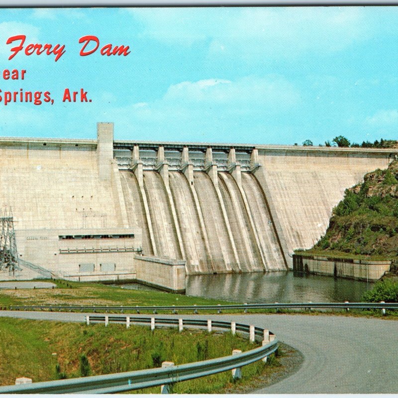 c1960s Heber Springs, AK Greer's Ferry Dam Hydroelectric Power Station PC A304