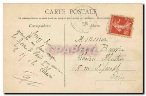 Old Postcard Pornic moonlight