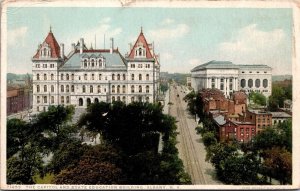 Vtg Albany New York NY Capitol and State Education Building 1910s View Postcard