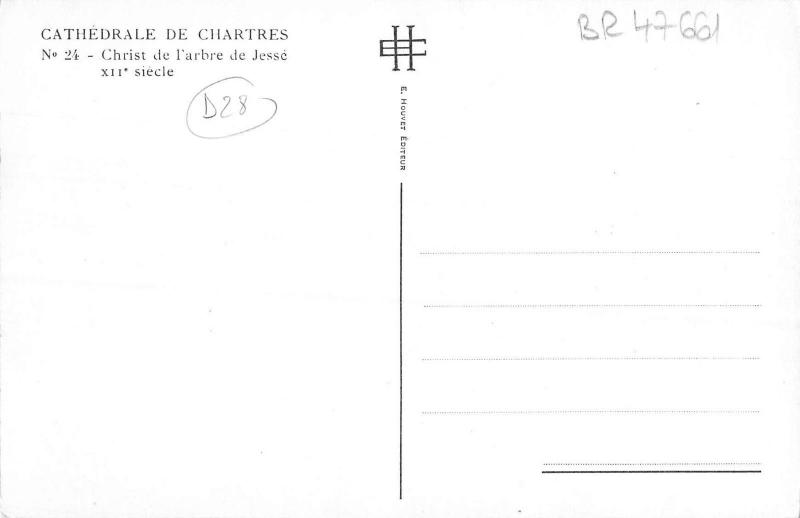 BR47661 Cathedrale de chartres chirst de l arbre de jesse      France
