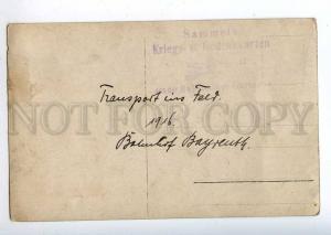 214033 WWI GERMANY Bayreuth sending soldiers train 1915 photo