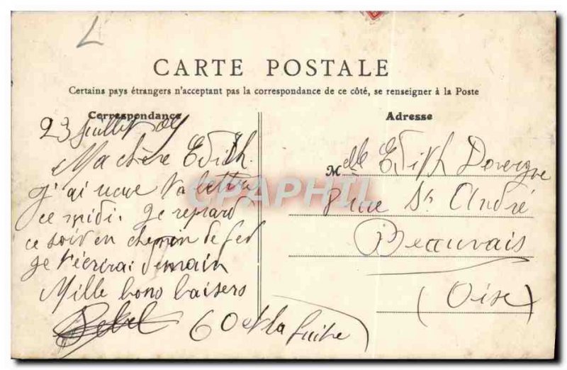 Old Postcard Maisons Laffitte Chateau North Facade