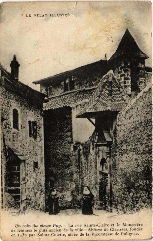 CPA Un coin du vieux PUY - La rue Ste-Claire et le Monastere de (589107)