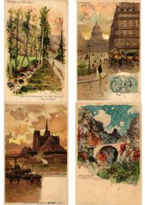 FRANCE LITHO LITHOGRAPHY 75 CPA Pre-1920
