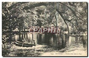 Old Postcard Munster Summer Fun in the Park Boat