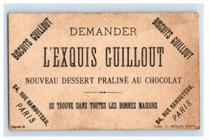 1880s Biscuits Guillout Chocolat Le Tubophone Game Cute Dog F158