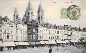 BR40127 tournai le grand place belgium     Belgium