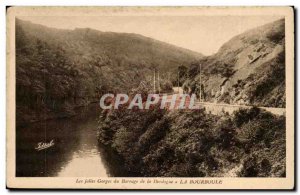 Old Postcard Auvergne Pretty Gorges dam Dordogne Bourboule