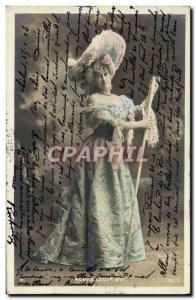 Postcard Old Woman Fancy Dresses Louis XVI