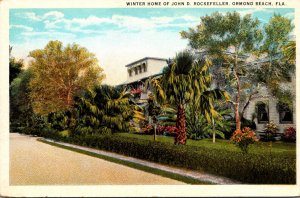 Florida Ormond Beach Winter Home Of John D Rockefeller Curteich