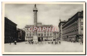 Old Postcard Roma Piazza Colonna