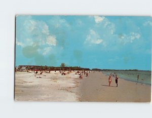 Postcard Snow-White Sands of Siesta Key, Sarasota, Florida, USA