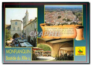 Postcard Modern Montflanquin (Lot et Garonne) One of the most beautiful count...