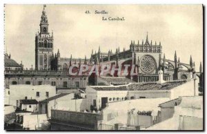 Old Postcard Sevilla Catedral