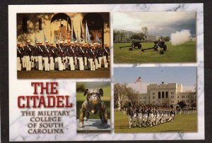 SC The Citadel Military College of South Carolina Charleston Postcard Cannons