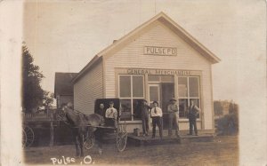 ZC1/ Pulse Ohio RPPC Postcard c10 General Store Post Office Highland Co 112