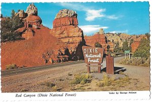 Entrance Red Canyon Dixie National Forest Utah 4 by 6