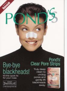 Advertising Pond's Clear Pore Strips